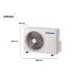 Ar Condicionado Split Inverter Samsung WindFree AI 24000 BTUs Quente-Frio 220V AR24DXFAAWKXAZ